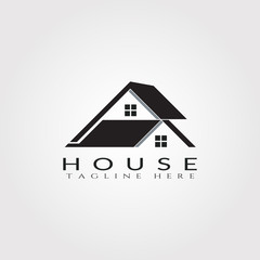 House icon template, home creative vector logo design, architecture,building and construction, illustration element