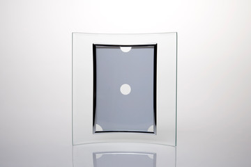 Curved glass photo frame