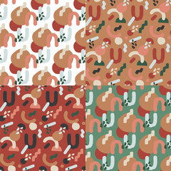 Abstract arc. Vector illustration of seamless pattern.