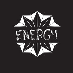 sign for lettering shirt energy