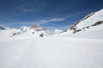 Fototapeta na wymiar Jungfraujoch is a famous travel mountain of the Alps, Switzerland