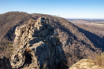 City Thale, Harz with the tourist attractions Hexentanzplatz and Rosstrappe with a wonderful view...