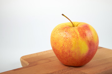 Apple on white background