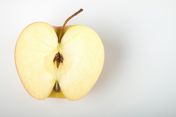Apple on white background