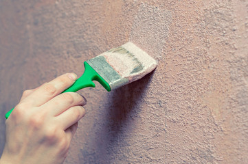 Decorator primer to Prime the walls before applying the plaster, repairs to the house, the second...