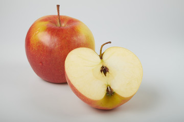 Apple on white background
