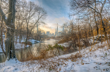 At the lake in Central Park