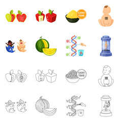 Vector illustration of test and synthetic icon. Collection of test and laboratory stock vector illustration.