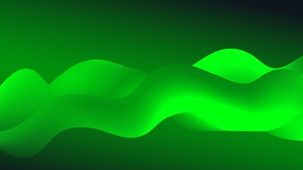 Abstract colorful smoke vector wave background.