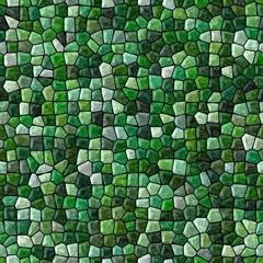 surface floor marble mosaic pattern seamless background with black grout - emerald green color