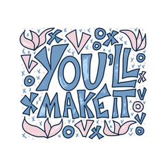 You'll make it quote. Vector illustration.