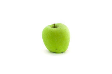 Apple fruit closeup isolated on white background