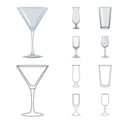 Isolated object of form and celebration icon. Collection of form and volume stock symbol for web.