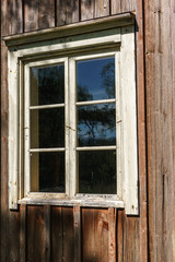 Naklejka na ściany i meble Old wooden window