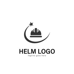 Construction logo template design. Construction logo with modern frame vector design