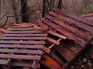 Abandoned pallets.
