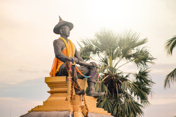 Obraz premium Saysettha Statue at Thatluang Stupa, Vientiena, Laos