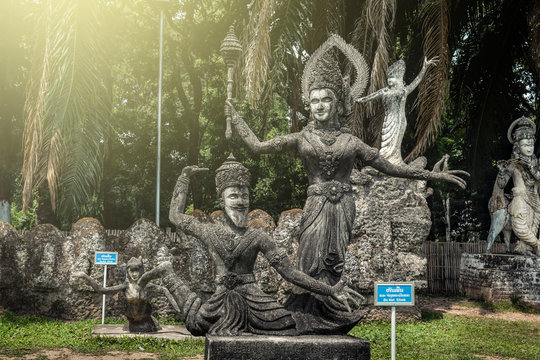 Buddha park, near Vientiane in Laos - Image