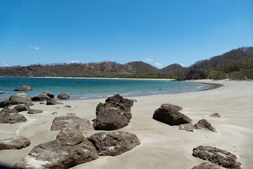 Fototapeta na wymiar scenic Playa Rajada near La Cruz