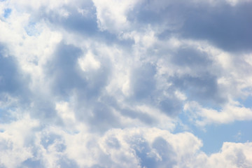 summer sky with bright sunshine