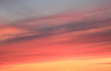 Fototapeta premium sunset with multicolored clouds