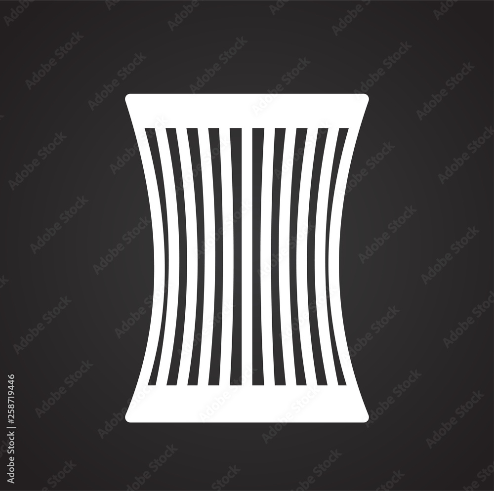 Poster trash bin icon on background for graphic and web design. simple vector sign. internet concept symbol