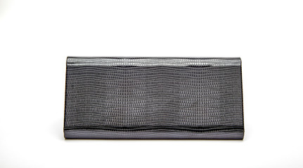 Black glasses case on white