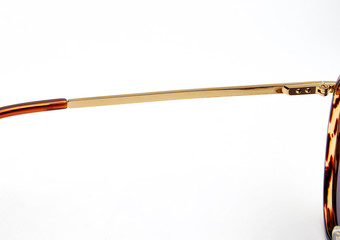 Glasses still life white background