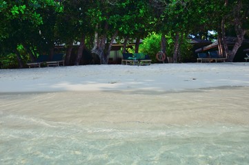 White sand in Maldives