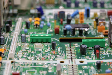board with electronic components