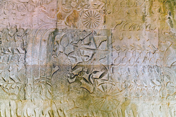 Bas-Relief Statue of Khmer Culture