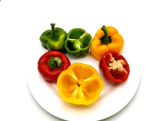 Colorful peppers At the shop selling fruits and vegetables31