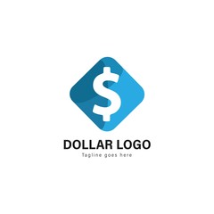 Money logo template design. Money logo with modern frame vector design