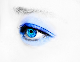 A beautiful insightful look eye. Close up shot