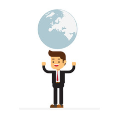 Businessmen occupy the world