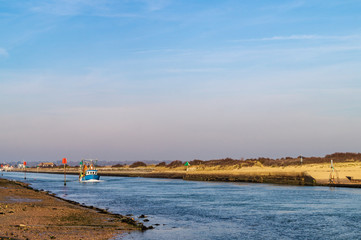 Fototapeta na wymiar Rye Harbour Fishing Boat