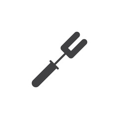 Spatula fork vector icon. filled flat sign for mobile concept and web design. Meat fork glyph icon. Barbecue utensil symbol, logo illustration. Pixel perfect vector graphics