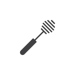 Honey dipper vector icon. filled flat sign for mobile concept and web design. Honey ladle glyph icon. Symbol, logo illustration. Pixel perfect vector graphics