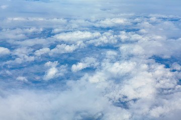 Naklejka premium aerial view of beautiful clouds