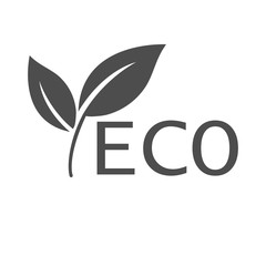 Obraz premium Eco icon. Ecology sign. Vector illustration, flat design.