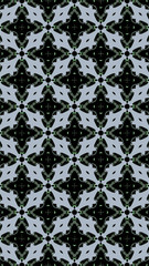 Ornate geometric pattern and abstract multicolored background