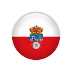 Fototapeta premium Flag Cantabria button