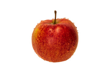 Roter Apfel auf einem weißen Hintergrund