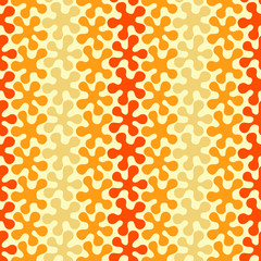 Seamless pattern with gradient colored abstract flowers on a light background. Can be printed and used as wrapping paper, wallpaper, textile, fabric, etc.