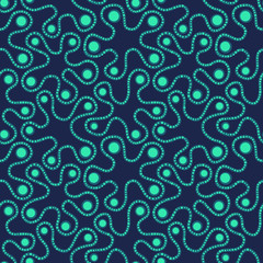 Vector seamless pattern with ethnic tribal curved ornaments. Can be printed and used as wrapping paper, wallpaper, textile, fabric, etc.