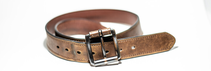 Worn Belt from straight on view