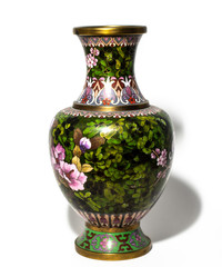 Colorful Vase from straight on angle
