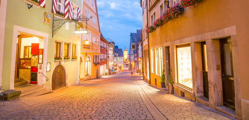 Naklejka premium The Rothenburg ob der Tauber a town in Bavaria, Germany