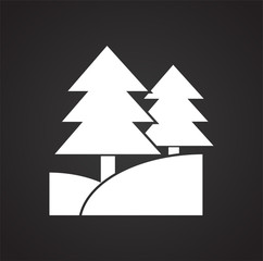 Fototapeta premium Nature related icon on background for graphic and web design. Simple vector sign. Internet concept symbol for website button or mobile app.