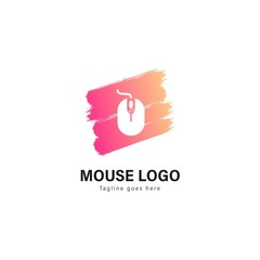 Computer logo template design. Computer logo with modern frame vector design